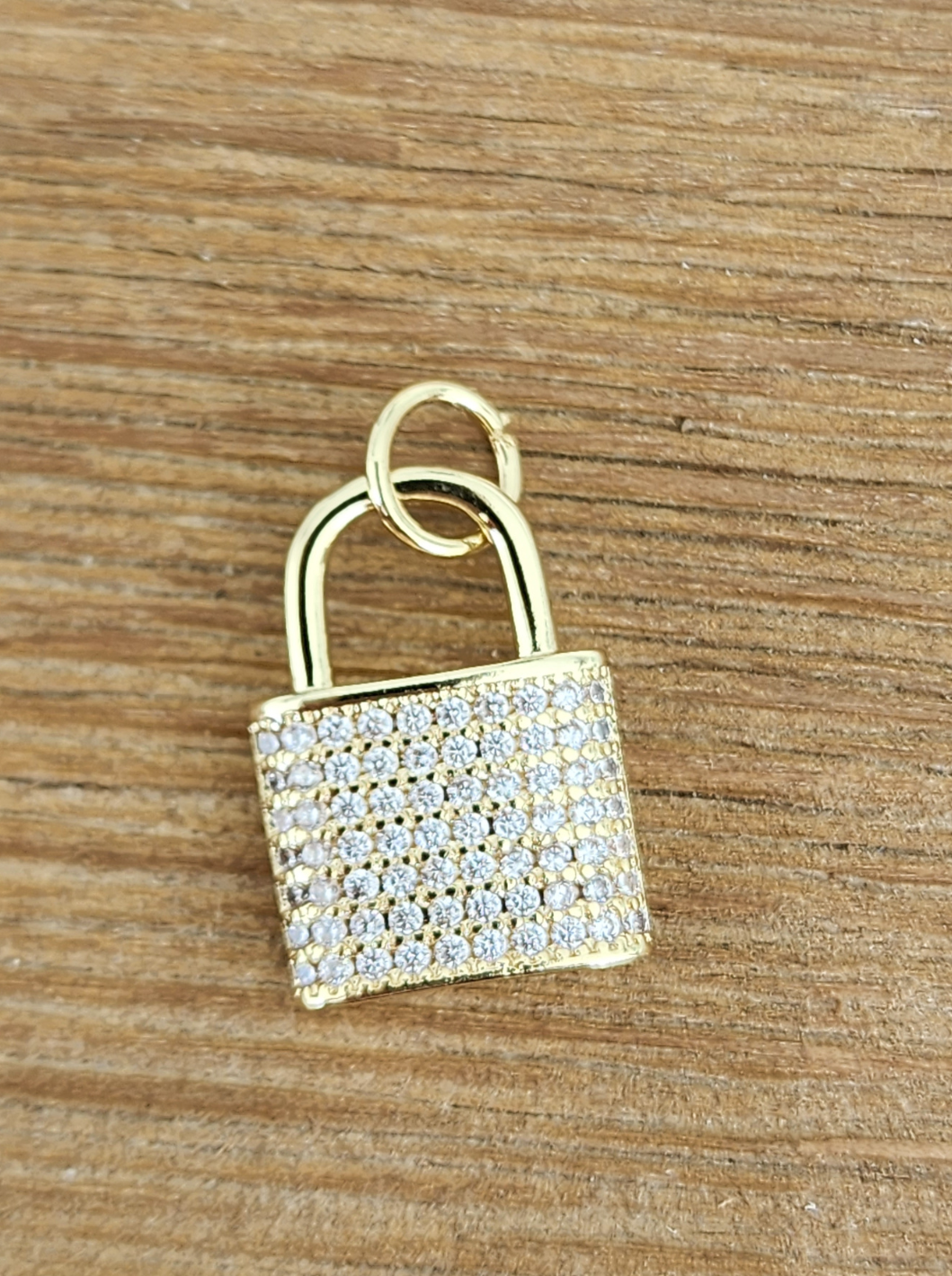 Gold Lock Charm