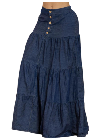 Falda Larga Denim