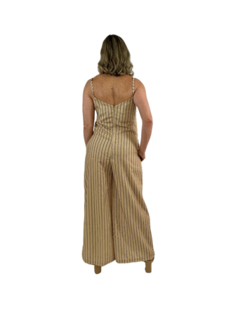 ✨Oversize Jumpsuit Beige rayas