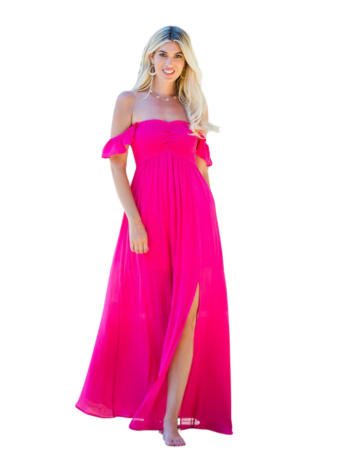 Vestido Maxi Fucsia